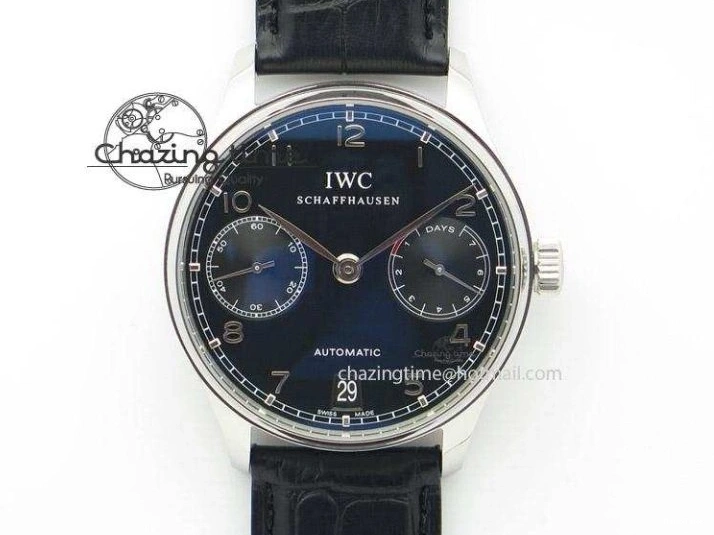 MIROTIME 0204 Unisex Portuguese Real PR RG IW500702 ZF 1:1 Best Edition On Brown Leather Strap A52010 V 7303